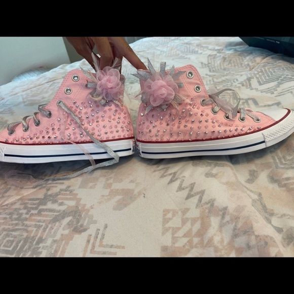 Pink Sparkly Converse - Picture 4 of 6